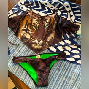 Animal Face Sexy Little Swimsuit Bikini Tankini